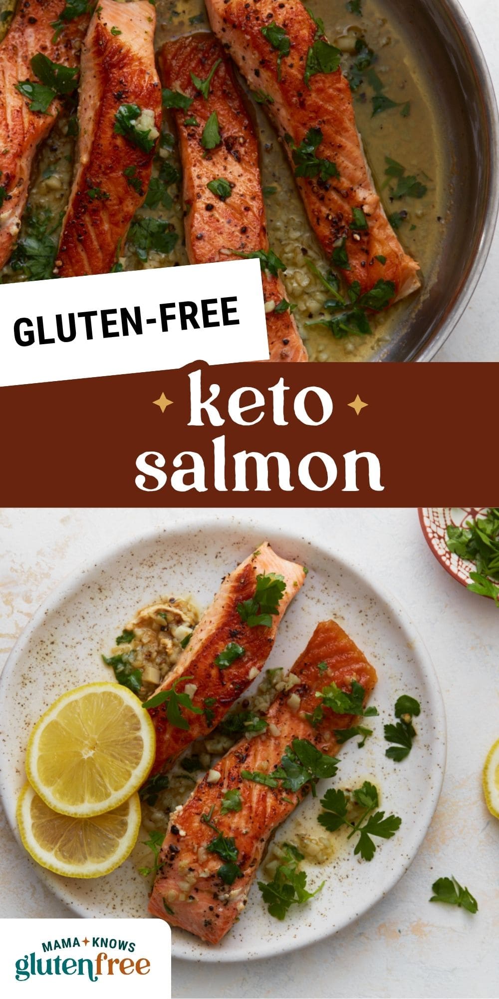 keto salmon pin image