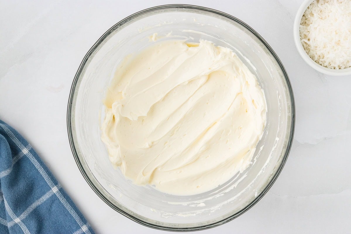 making cream cheese frosting for gluten free coconut cake