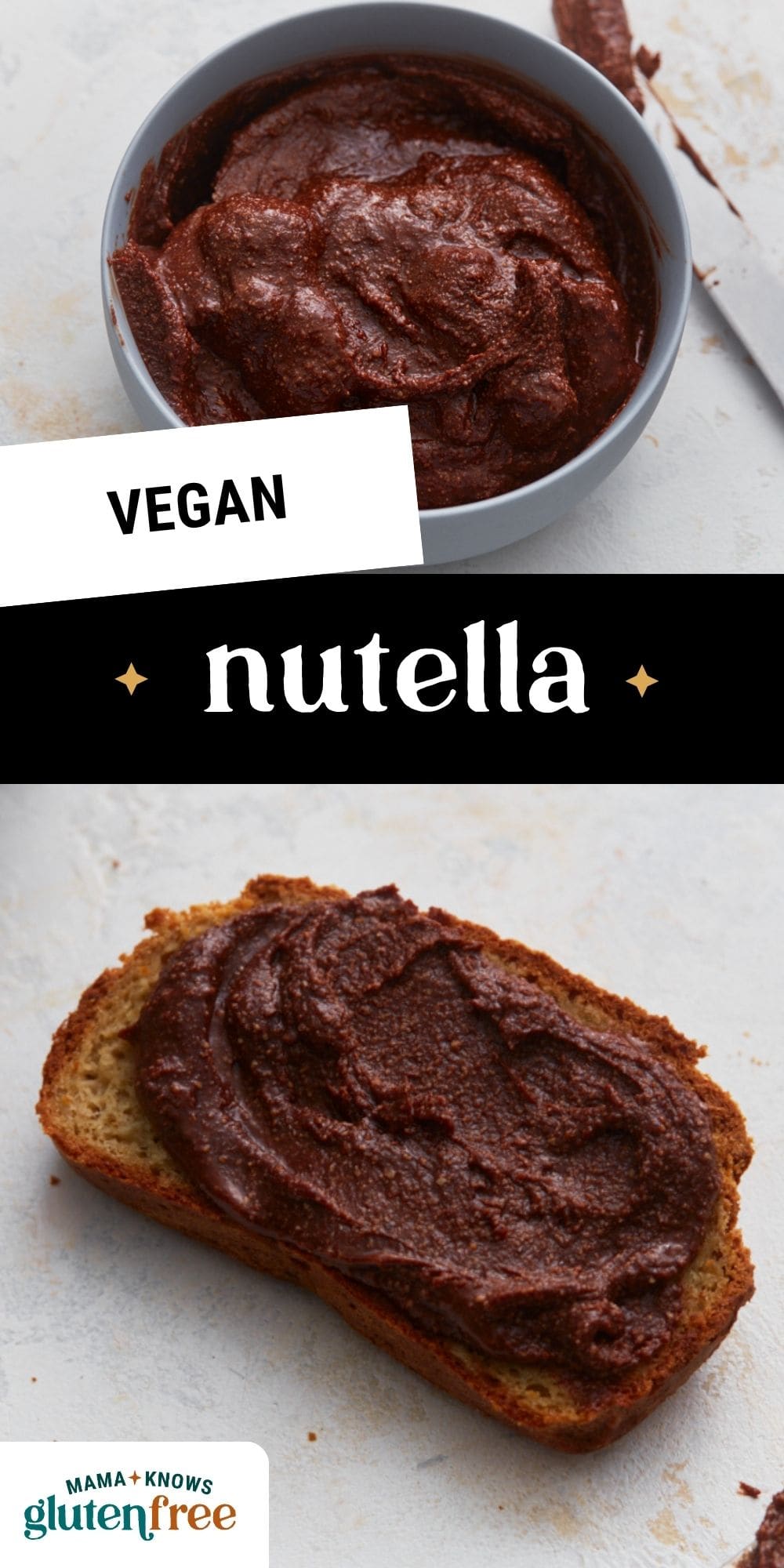 vegan nutella pin image
