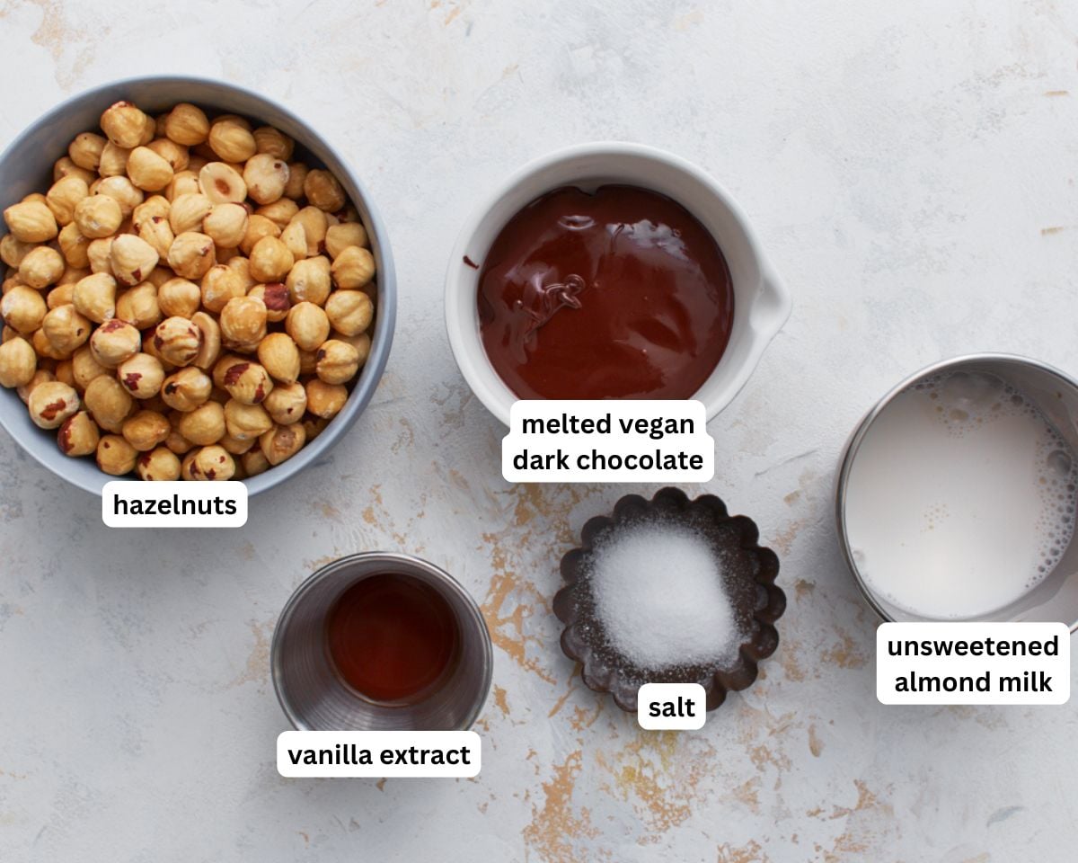 Vegan nutella ingredients