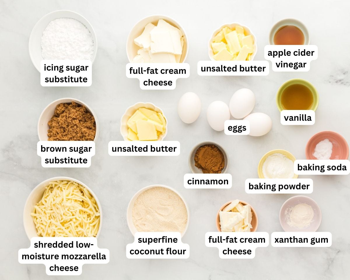 keto cinnamon rolls ingredients