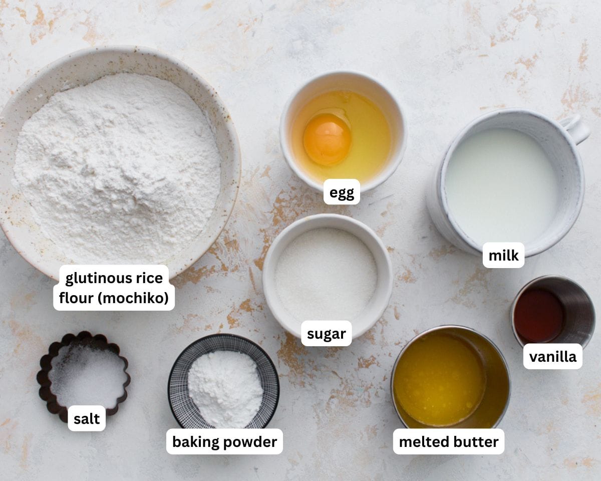 gluten-free mochi donuts ingredients