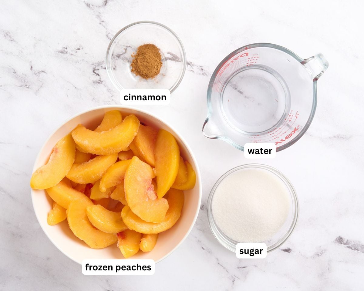 gluten-free peach cobbler ingredients