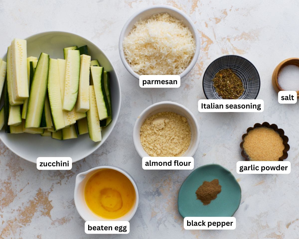 keto zucchini fries ingredients